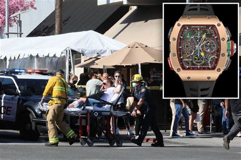 richard mille 500.000|A look at the $500K Richard Mille watch stolen in Beverly Hills.